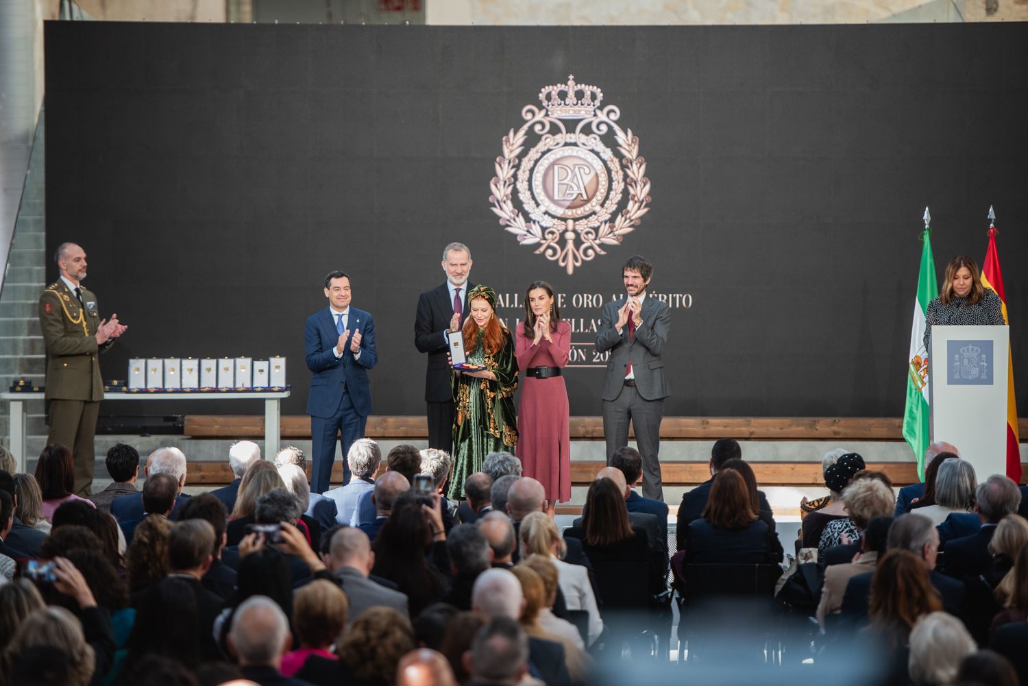Acto de entrega de las Medallas al Mérito en las Bellas Artes 2023, en la Antigua Fábrica de Artillería de Sevilla