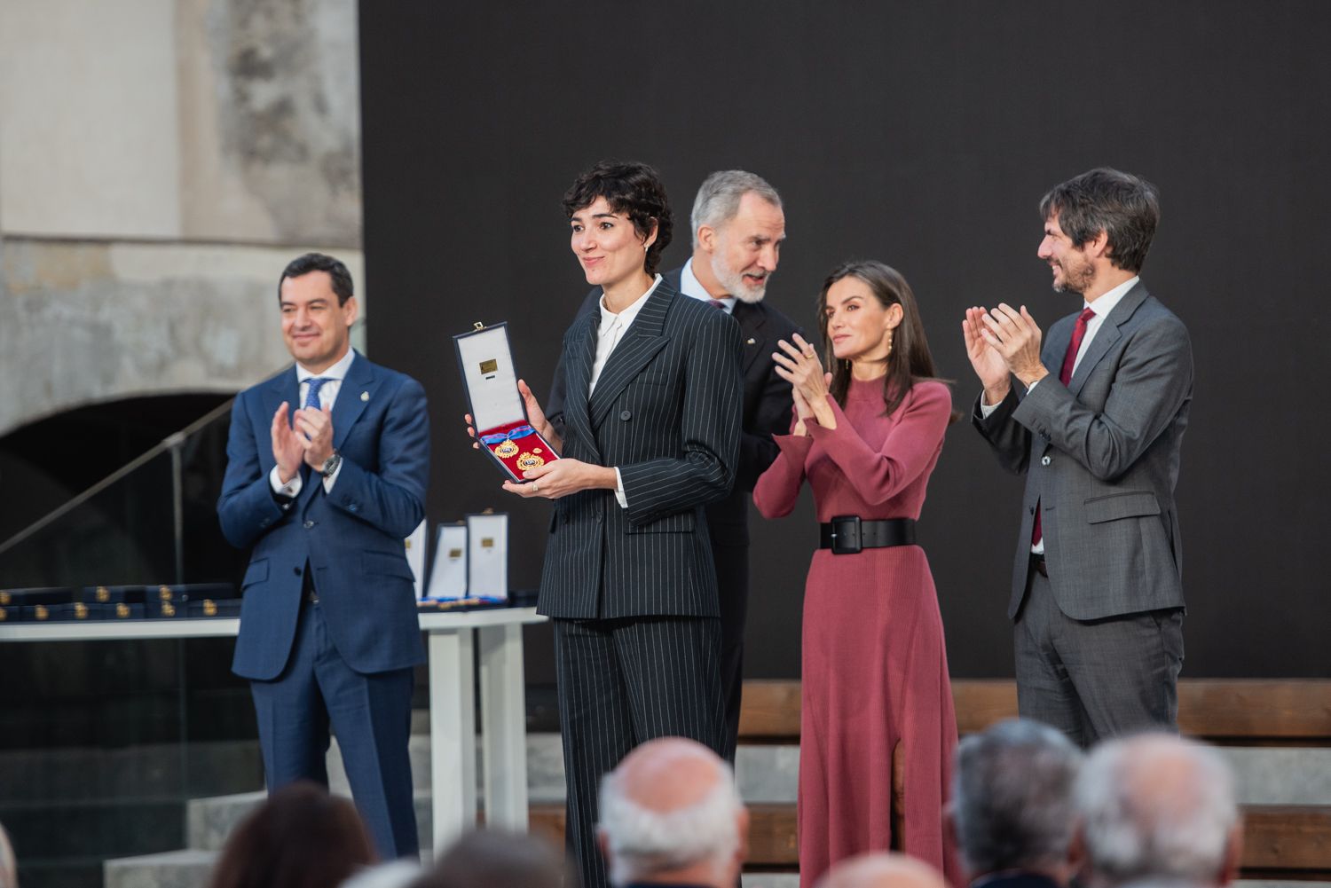 Acto de entrega de las Medallas al Mérito en las Bellas Artes 2023, en la Antigua Fábrica de Artillería de Sevilla