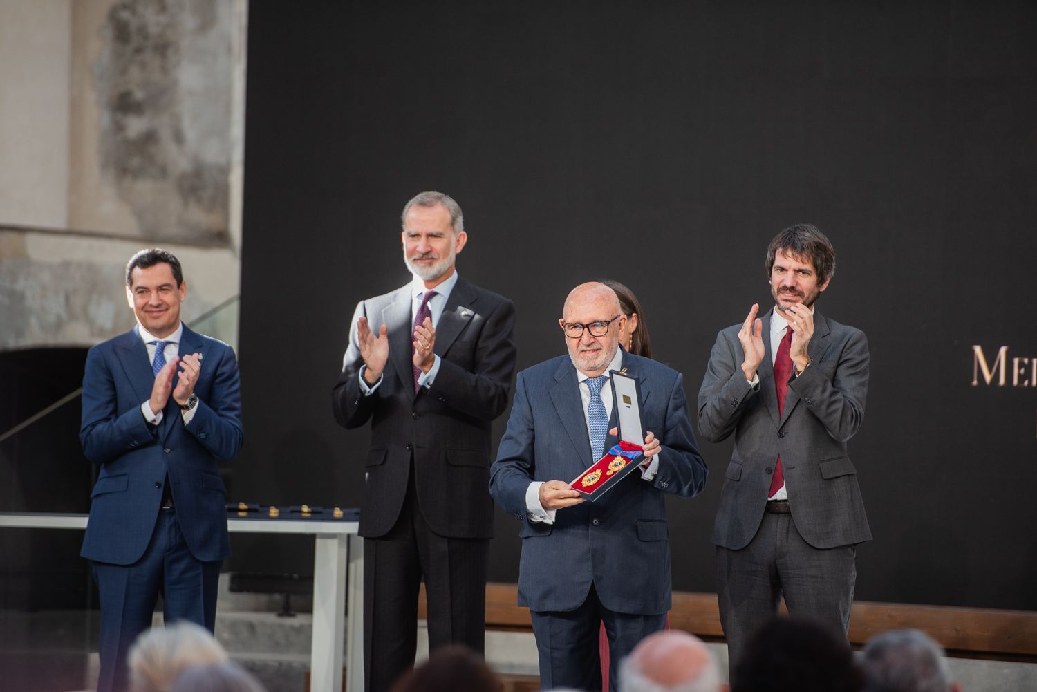 Acto de entrega de las Medallas al Mérito en las Bellas Artes 2023, en la Antigua Fábrica de Artillería de Sevilla