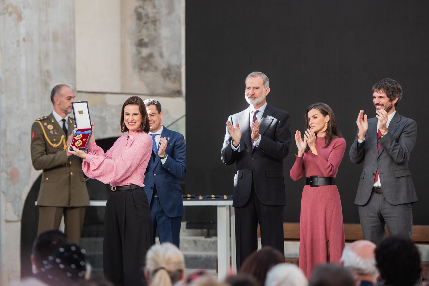 Acto de entrega de las Medallas al Mérito en las Bellas Artes 2023, en la Antigua Fábrica de Artillería de Sevilla