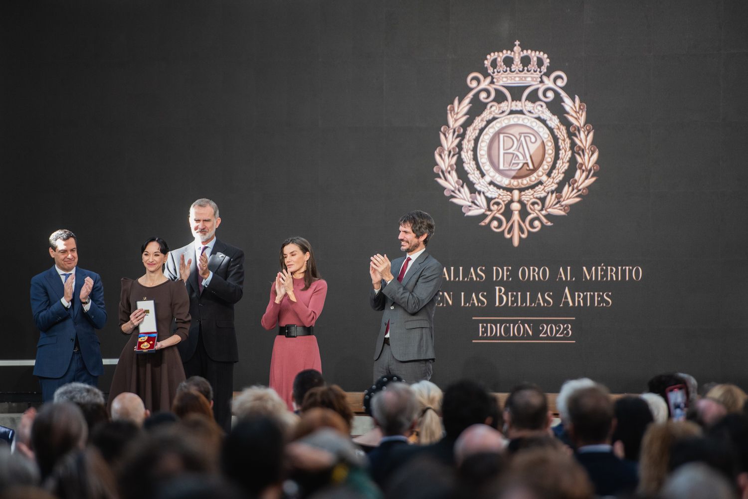 Acto de entrega de las Medallas al Mérito en las Bellas Artes 2023, en la Antigua Fábrica de Artillería de Sevilla