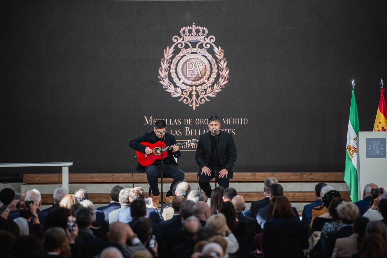 Acto de entrega de las Medallas al Mérito en las Bellas Artes 2023, en la Antigua Fábrica de Artillería de Sevilla