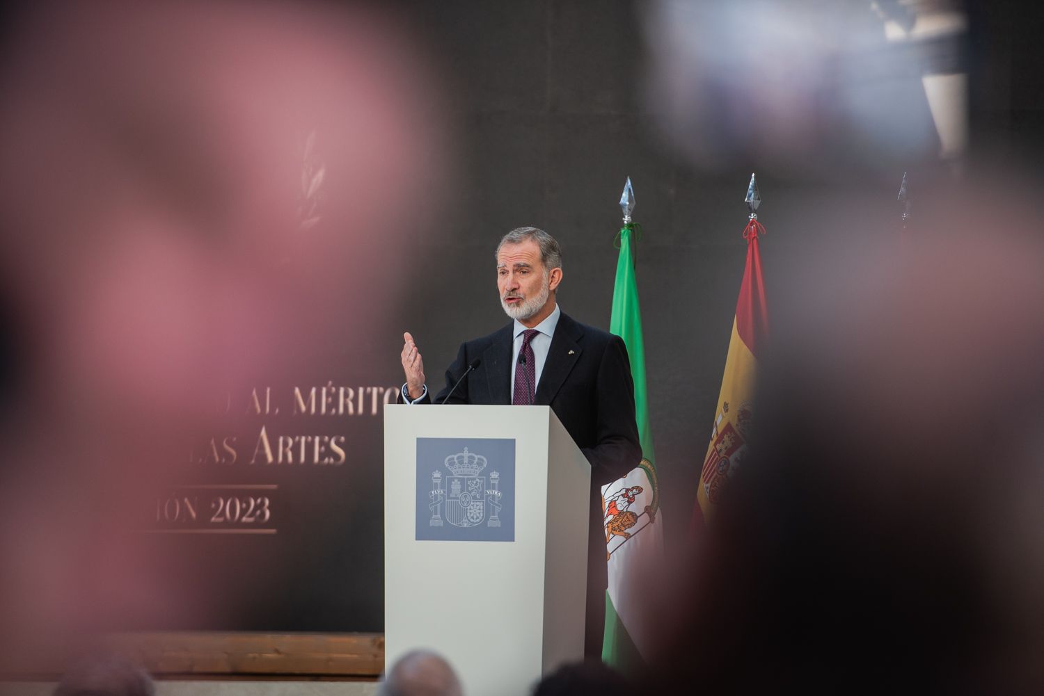 Acto de entrega de las Medallas al Mérito en las Bellas Artes 2023, en la Antigua Fábrica de Artillería de Sevilla