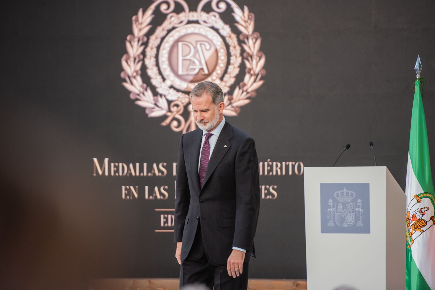 Acto de entrega de las Medallas al Mérito en las Bellas Artes 2023, en la Antigua Fábrica de Artillería de Sevilla