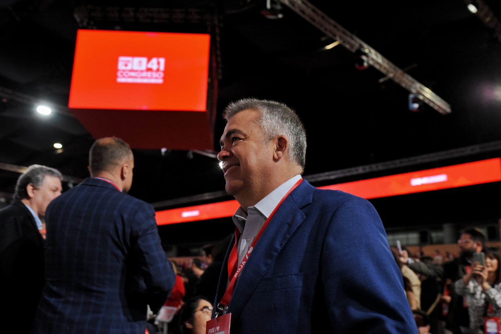 Santos Cerdán, en el congreso del PSOE en Sevilla celebrado hace un año. Santos Cerdán, en el congreso del PSOE en Sevilla celebrado hace un año.