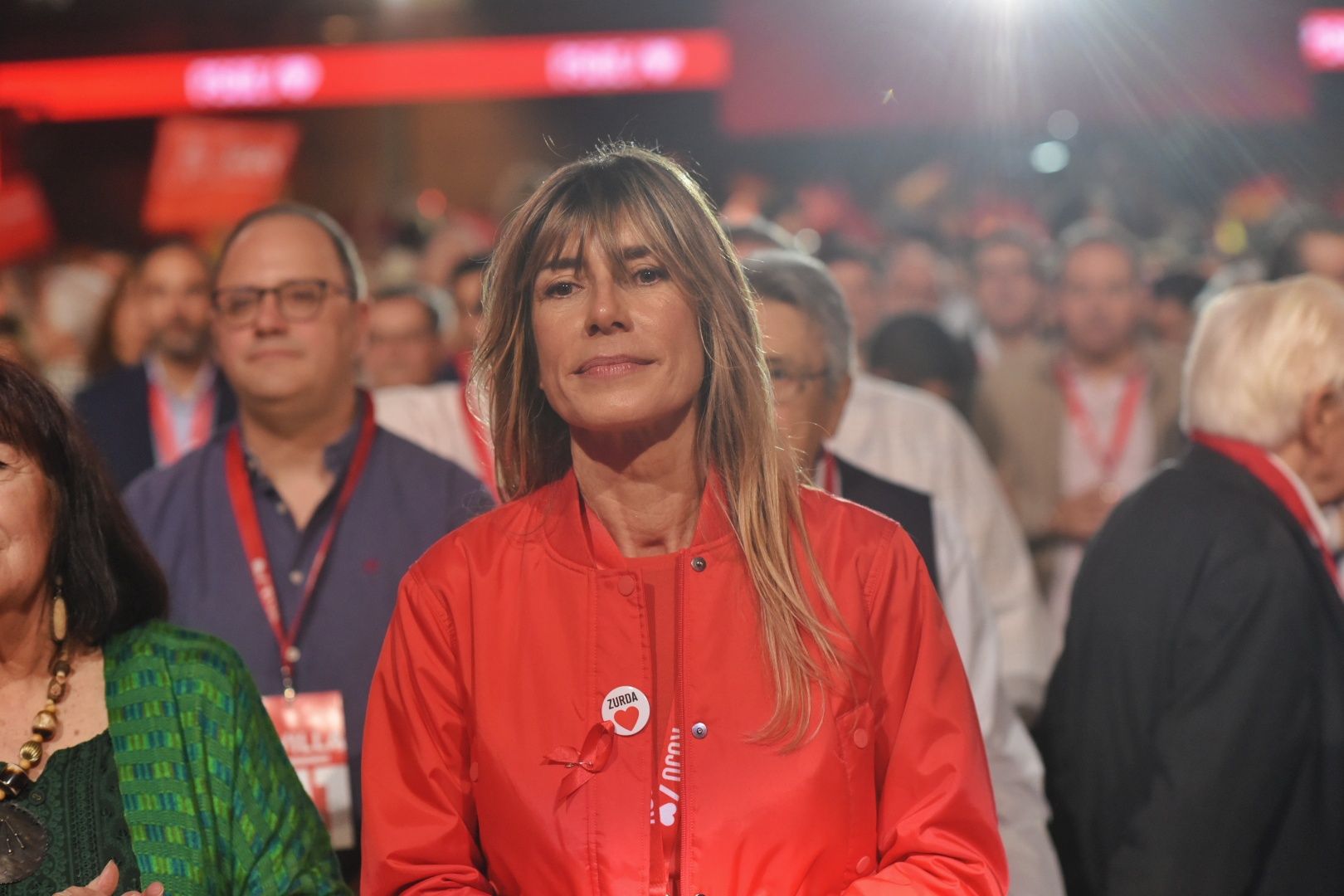 Begoña Gómez, en un congreso federal del PSOE celebrado en Sevilla.