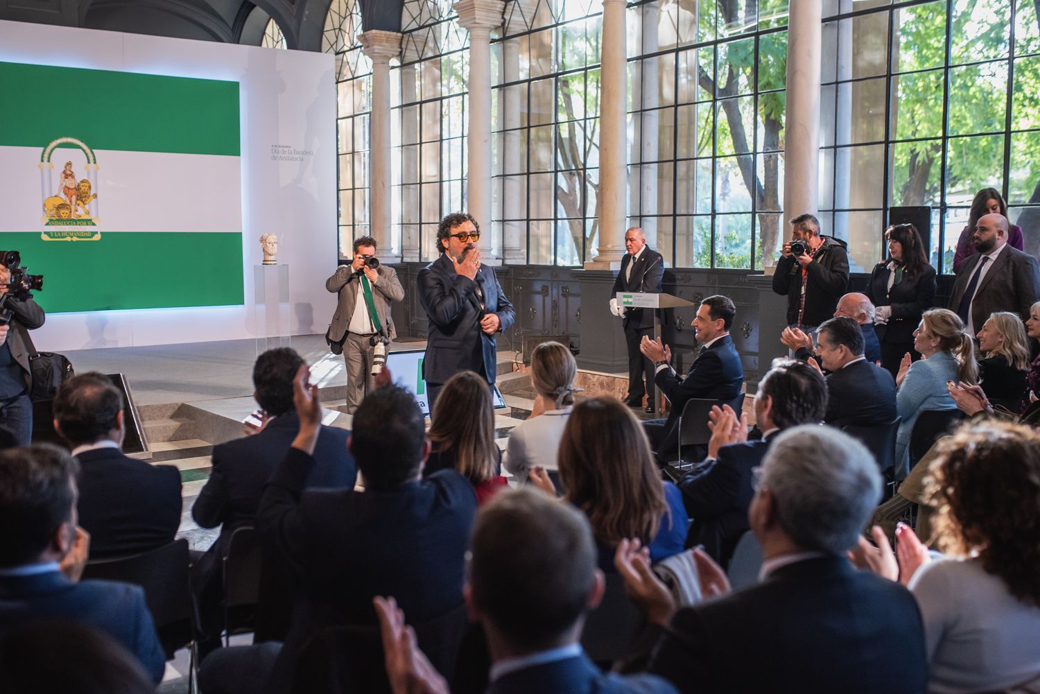 El Día de la Bandera de Andalucía, con Paco Tous en San Telmo, en imágenes.