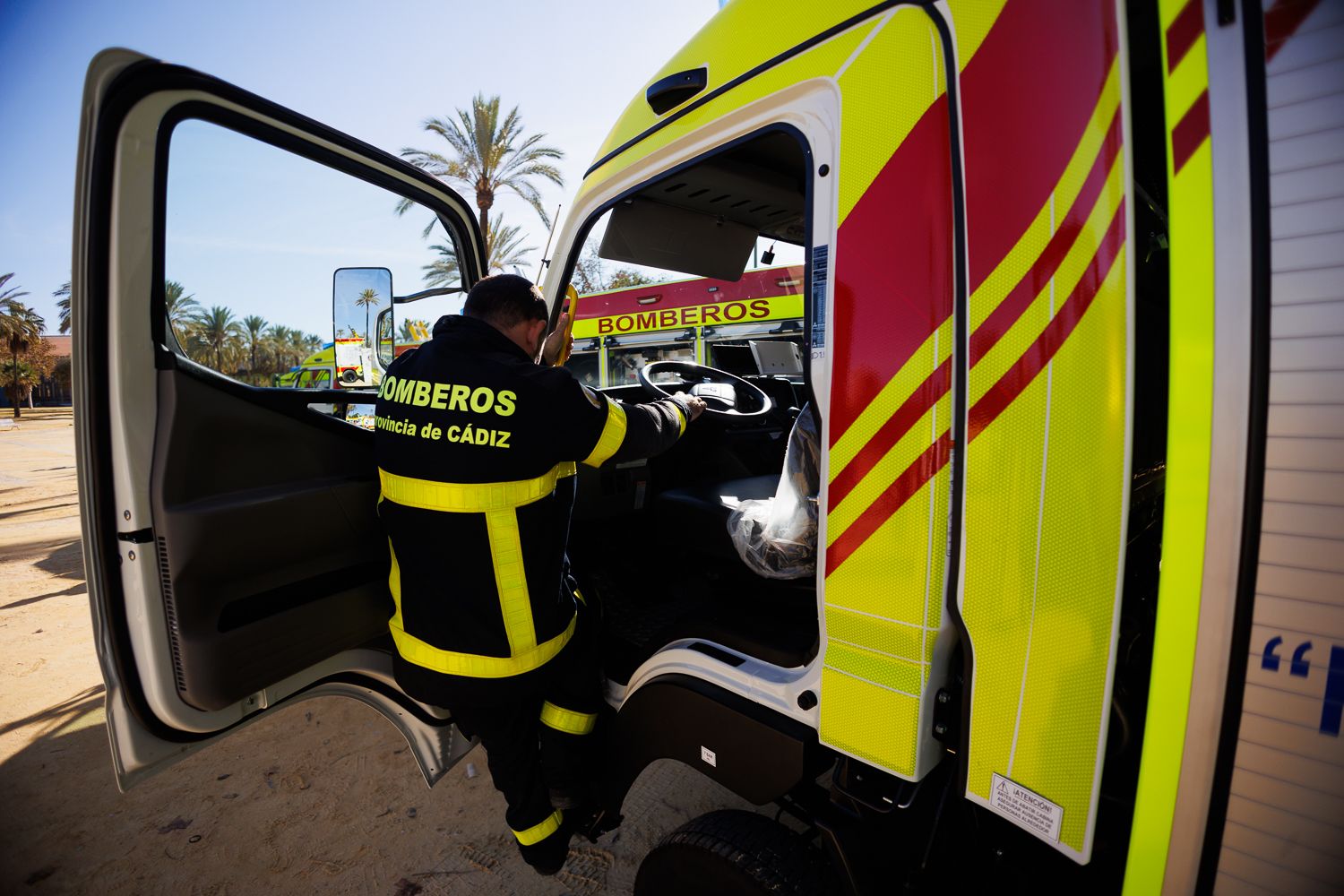 Presentación de los nuevos camiones del Consorcio de Bomberos de la Provincia de Cádiz. Presentación de los nuevos camiones del Consorcio de Bomberos de la Provincia de Cádiz.
