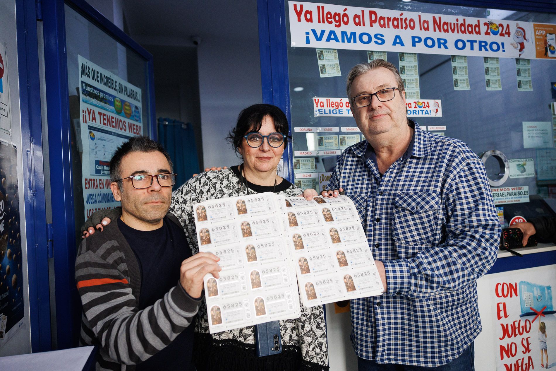 La administración de Lotería de El Paraíso, en Jerez, la pasada Navidad.