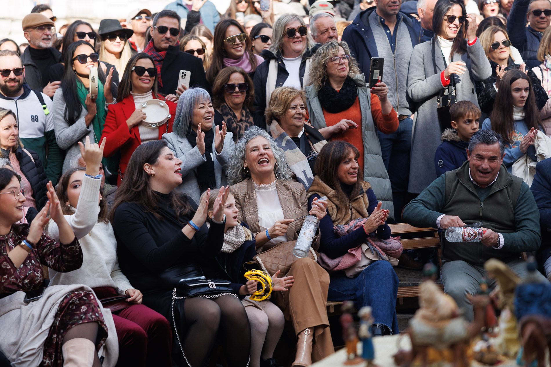 Zambomba BIC 2024 en Jerez, plaza de la Asunción 