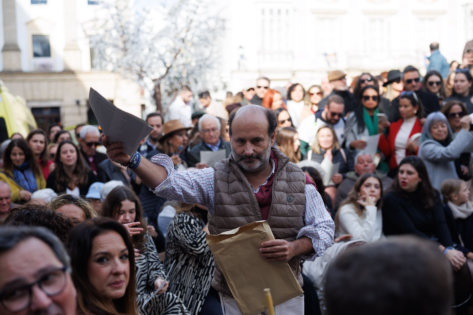 Zambomba BIC 2024 en Jerez, plaza de la Asunción 