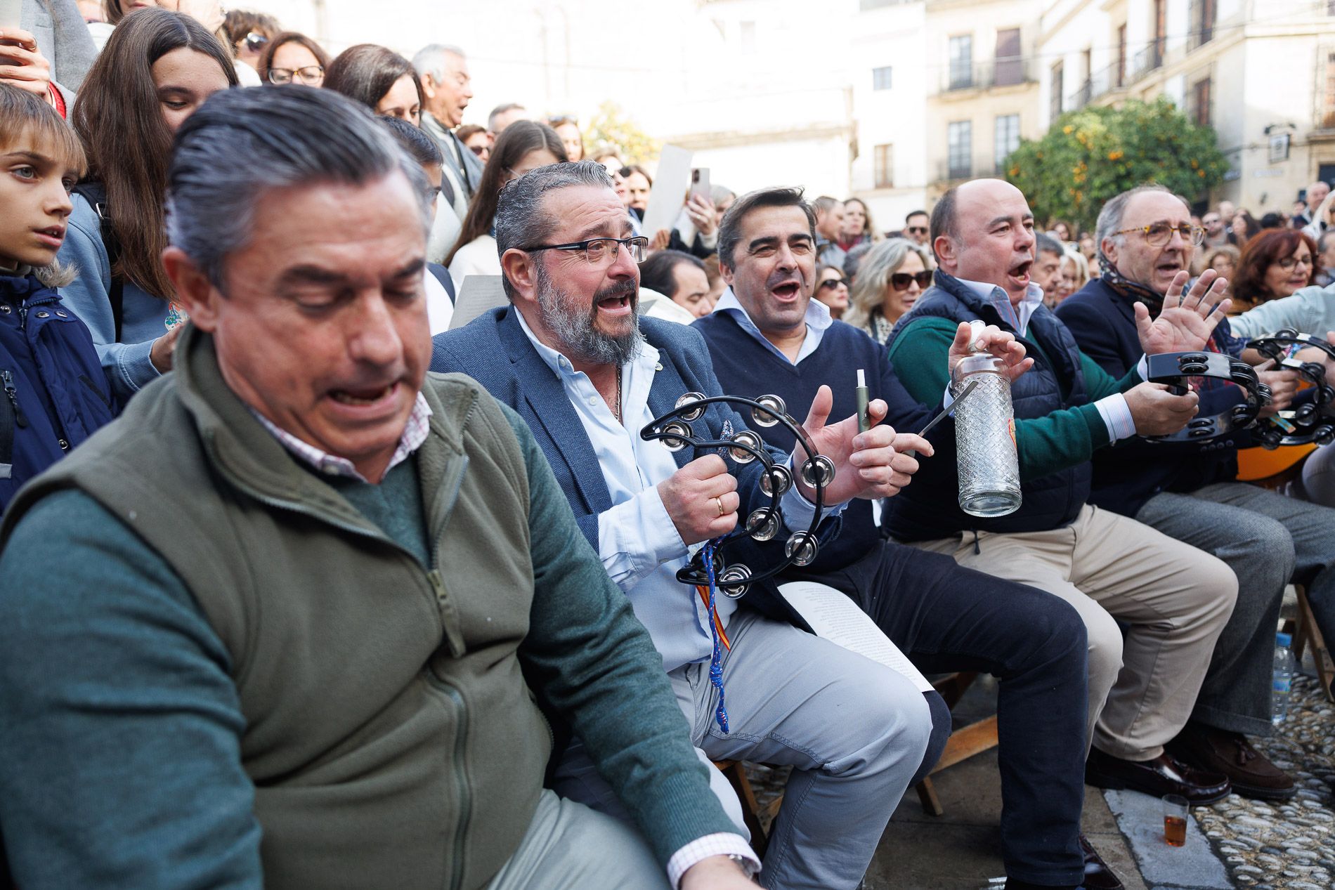 Zambomba BIC 2024 en Jerez, plaza de la Asunción 