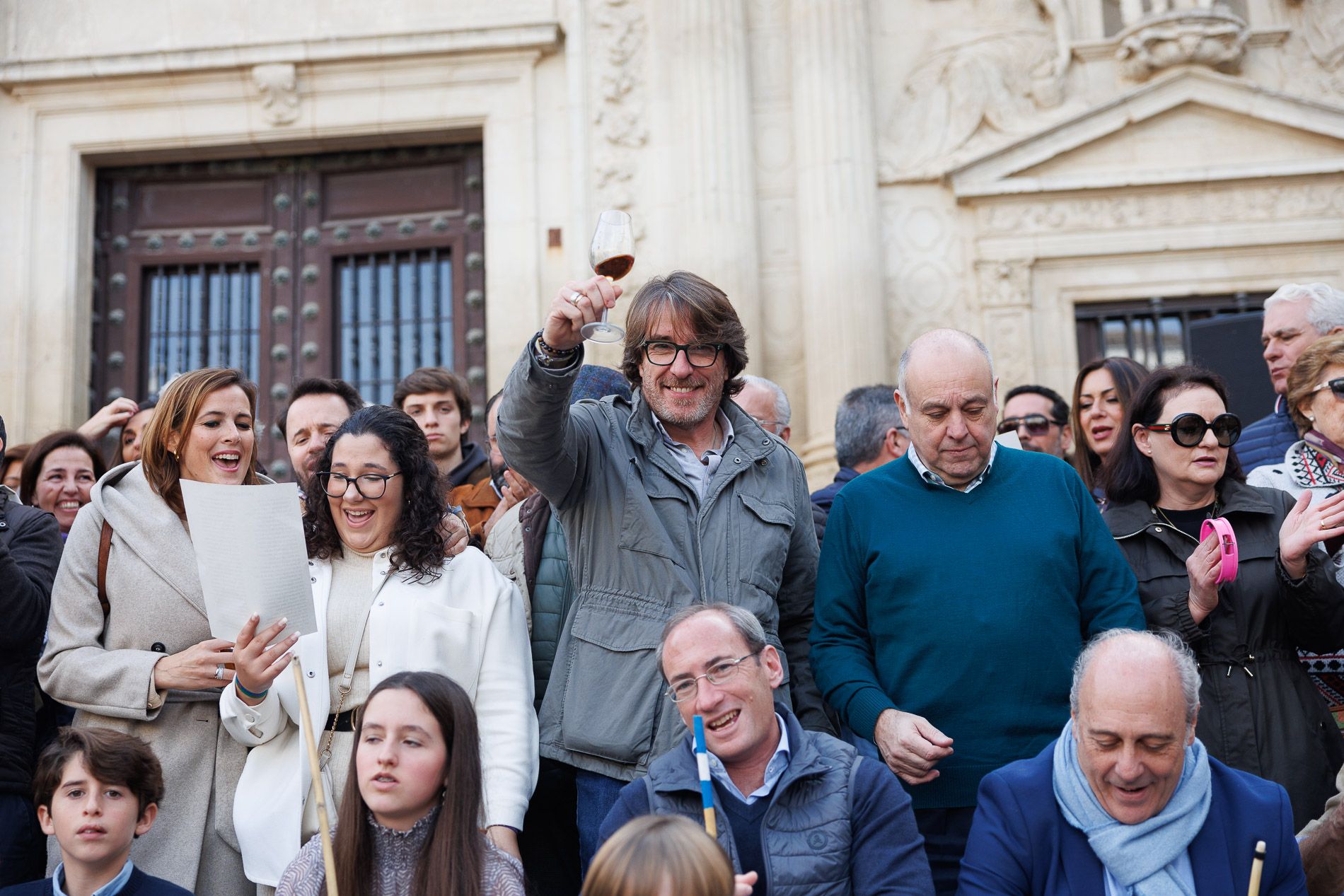 Zambomba BIC 2024 en Jerez, plaza de la Asunción 