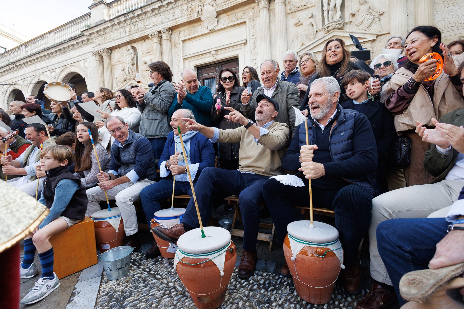 Zambomba BIC 2024 en Jerez, plaza de la Asunción 