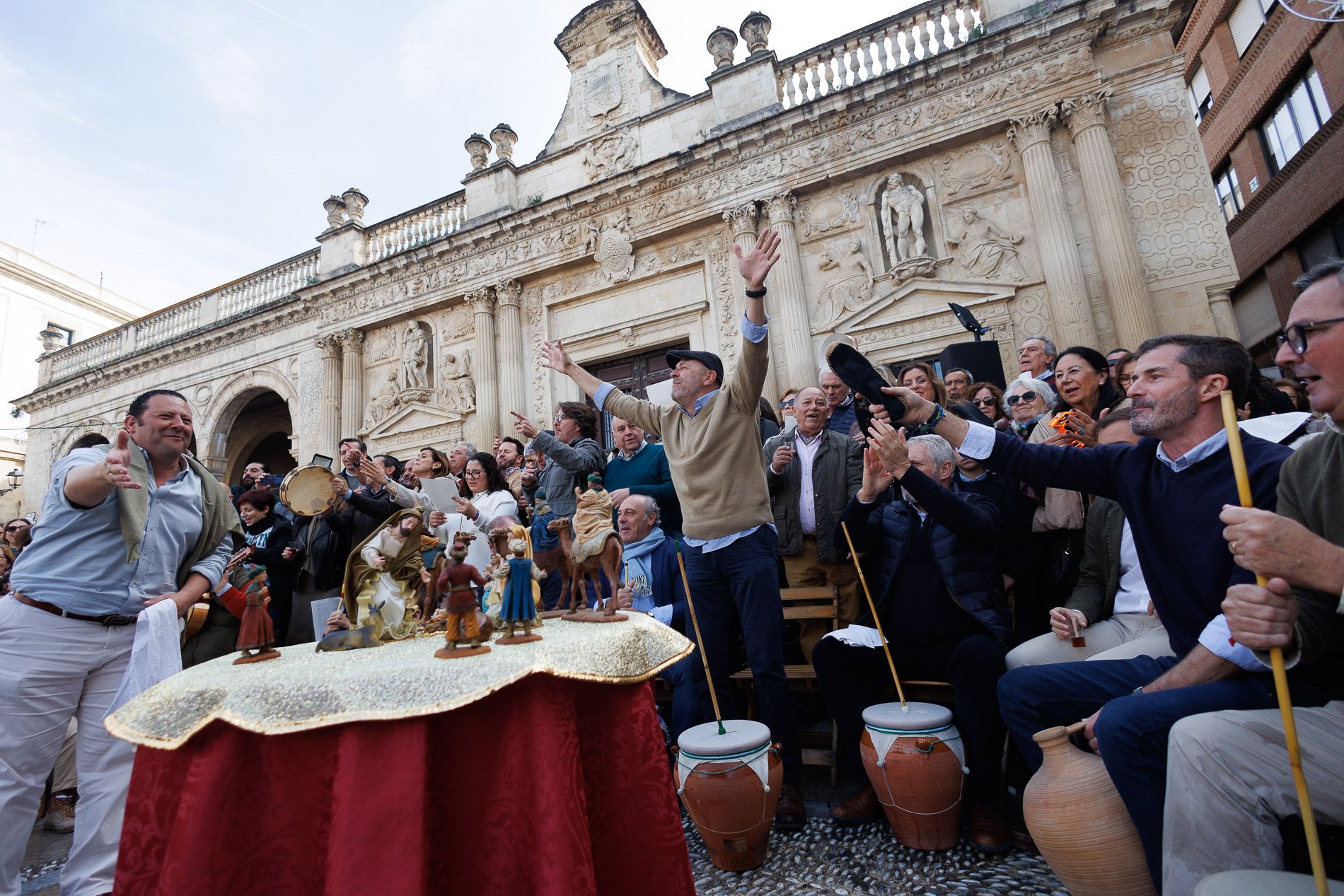 Zambomba BIC 2024 en Jerez, plaza de la Asunción 