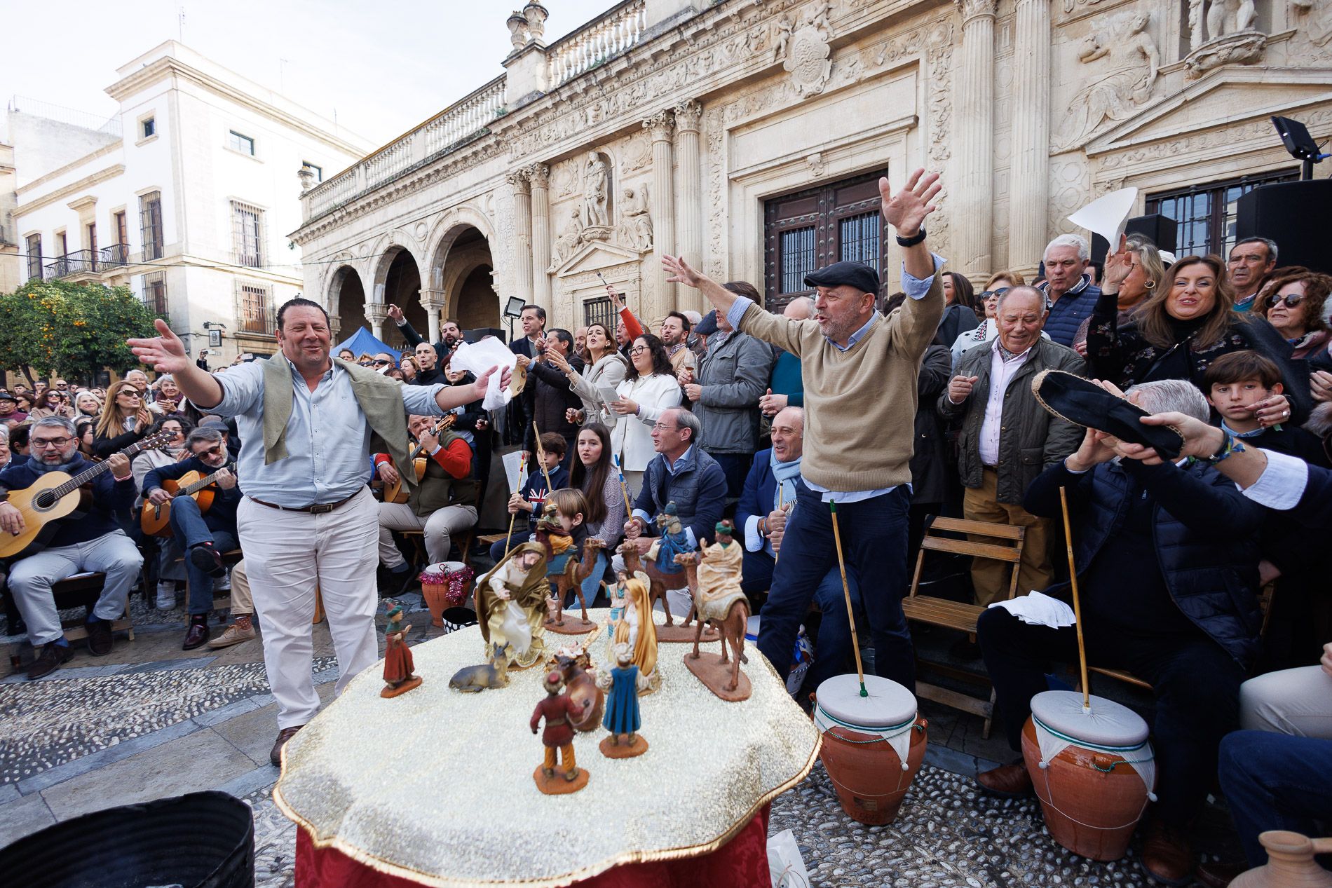 Zambomba BIC 2024 en Jerez, plaza de la Asunción 