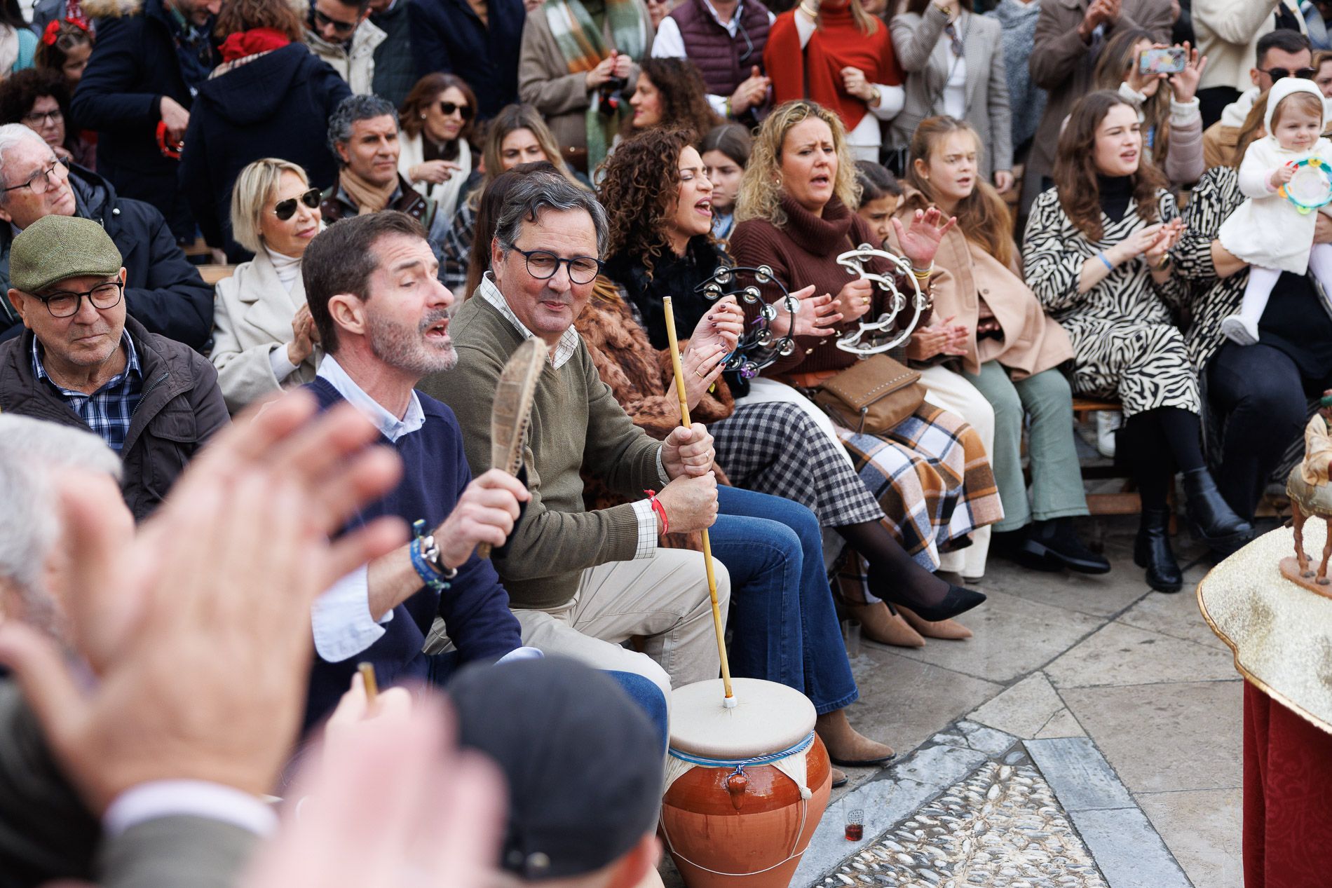Zambomba BIC 2024 en Jerez, plaza de la Asunción 