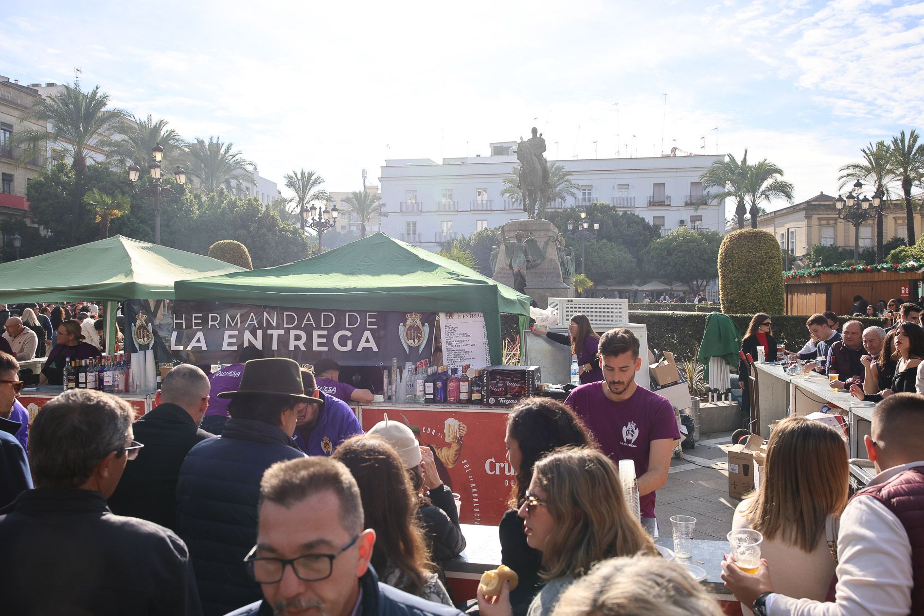 Zambomba BIC 2024 en Jerez, plaza de la Asunción 