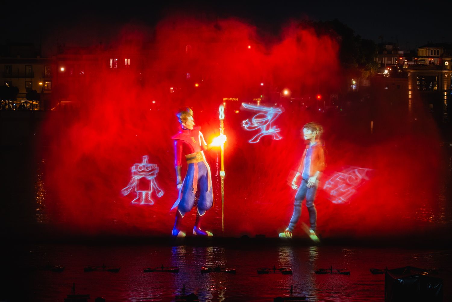 Así es Navigalia 2024, el espectáculo navideño del Guadalquivir en Sevilla