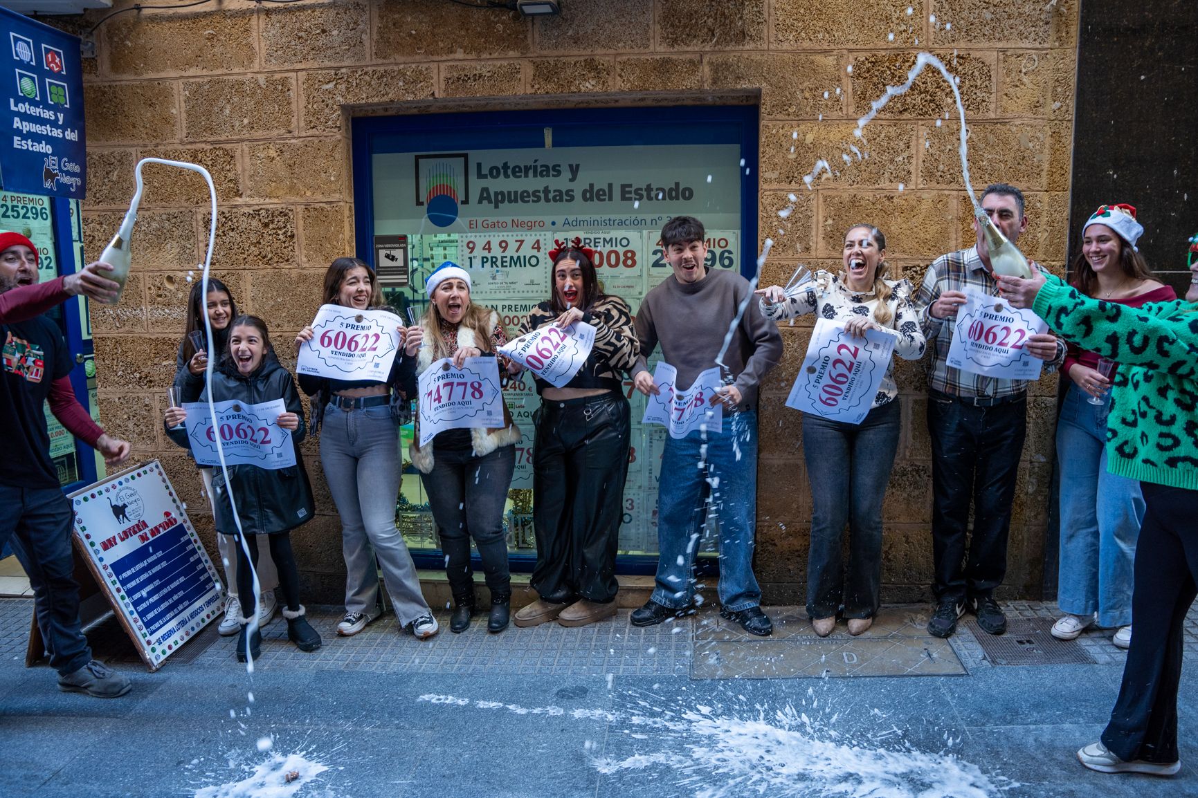 Premio de la lotería de Navidad. Premio de la lotería de Navidad.