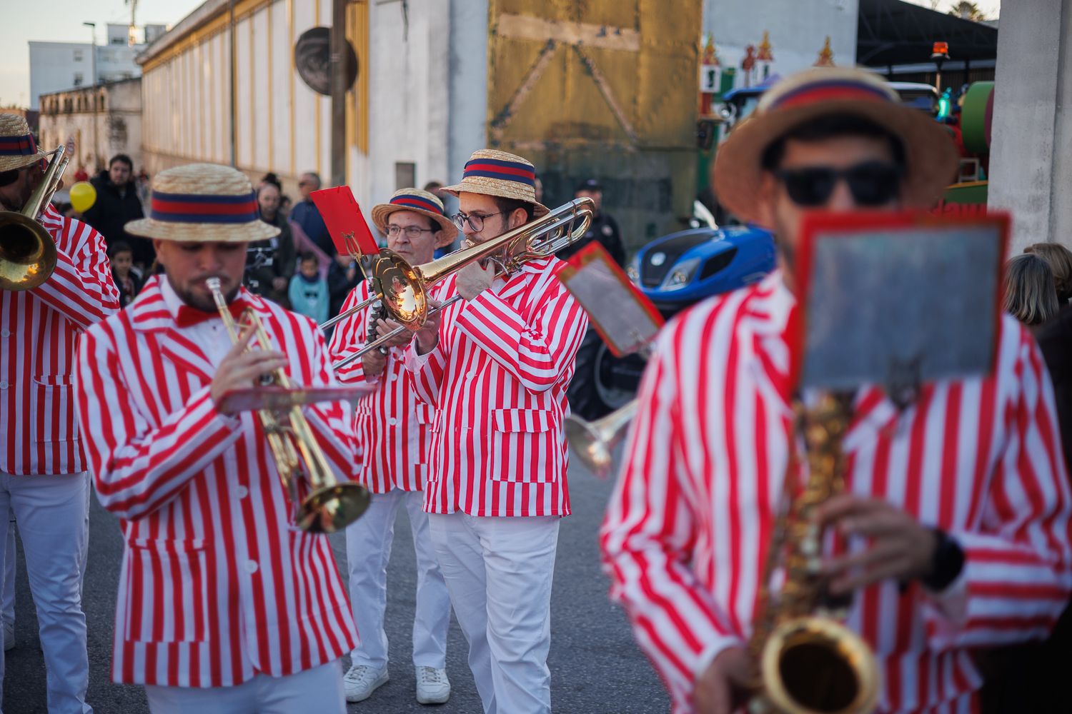 La charanga que animó con su música el recorrido de la cabalgata. 