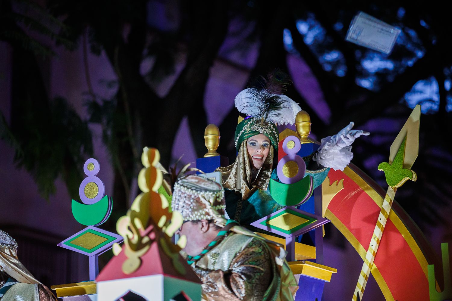 La Cartera Real en su carroza durante la cabalgata. 