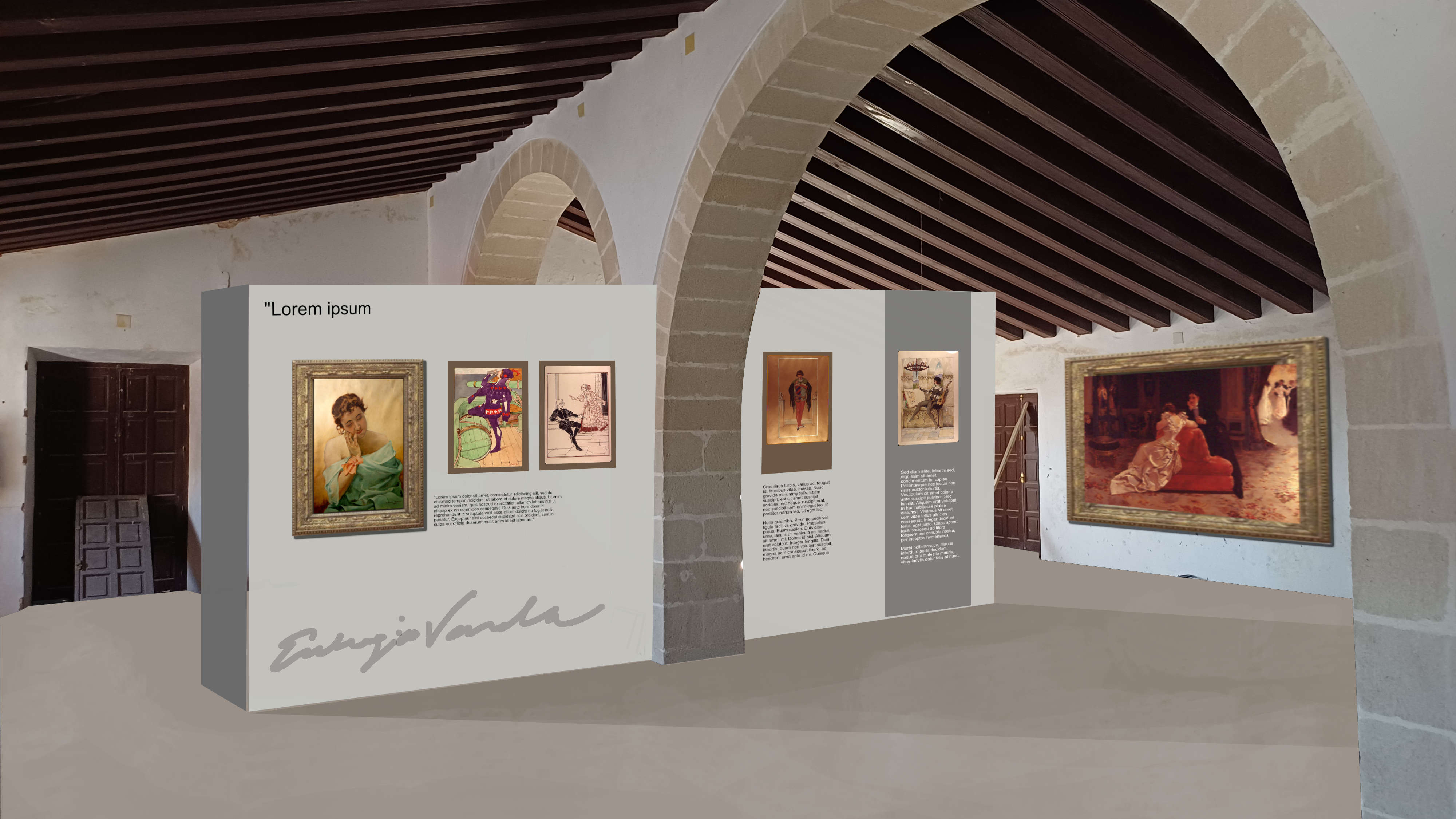 Recreación virtual de la nueva sala de El Hospitalito de El Puerto.