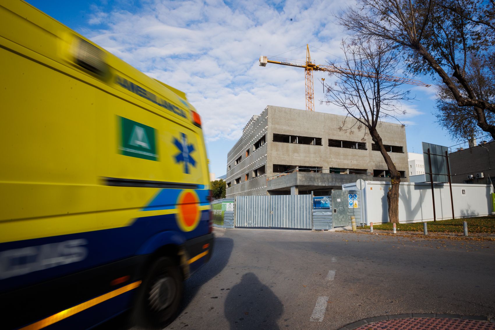 Obras en el de nuevo edificio de la Comunidad Terapéutica de Salud Mental del Hospital de Jerez.