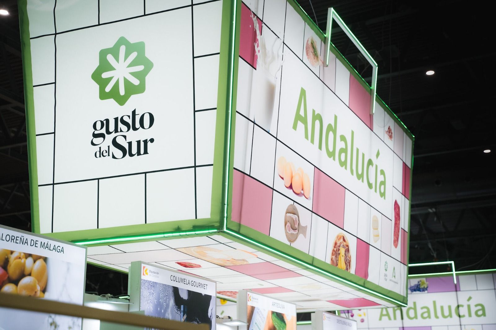 La marca 'Gusto del Sur' en uno de los eventos agroalimentarios en los que ha estado presente.