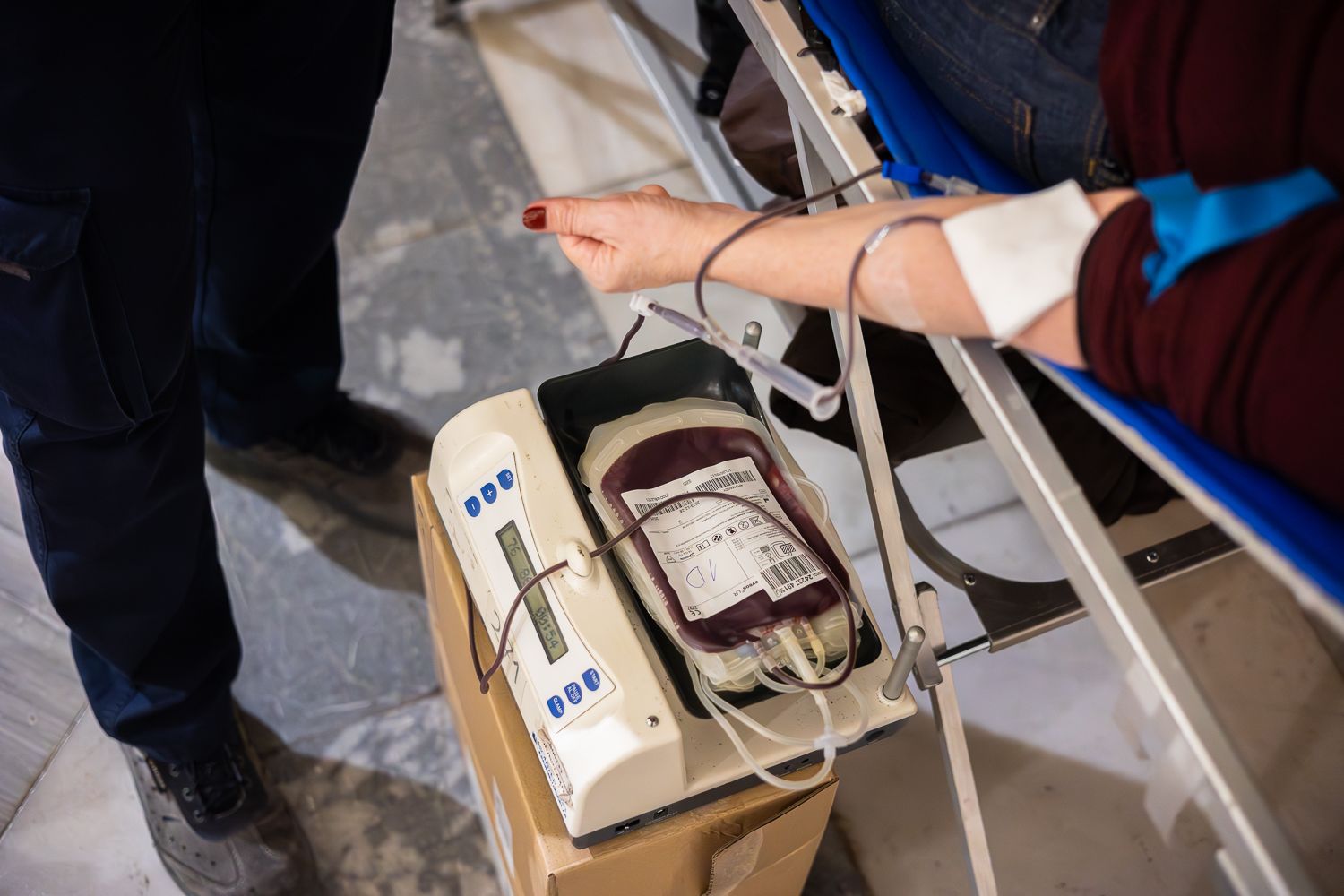 Donación de sangre en una imagen de archivo.