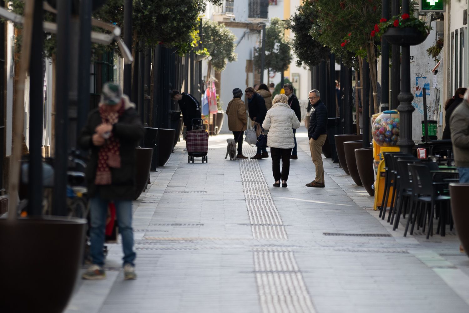 Imagen de Jerez durante este invierno en una ola de frío. No estar empadronado puede salir por 90 euros.