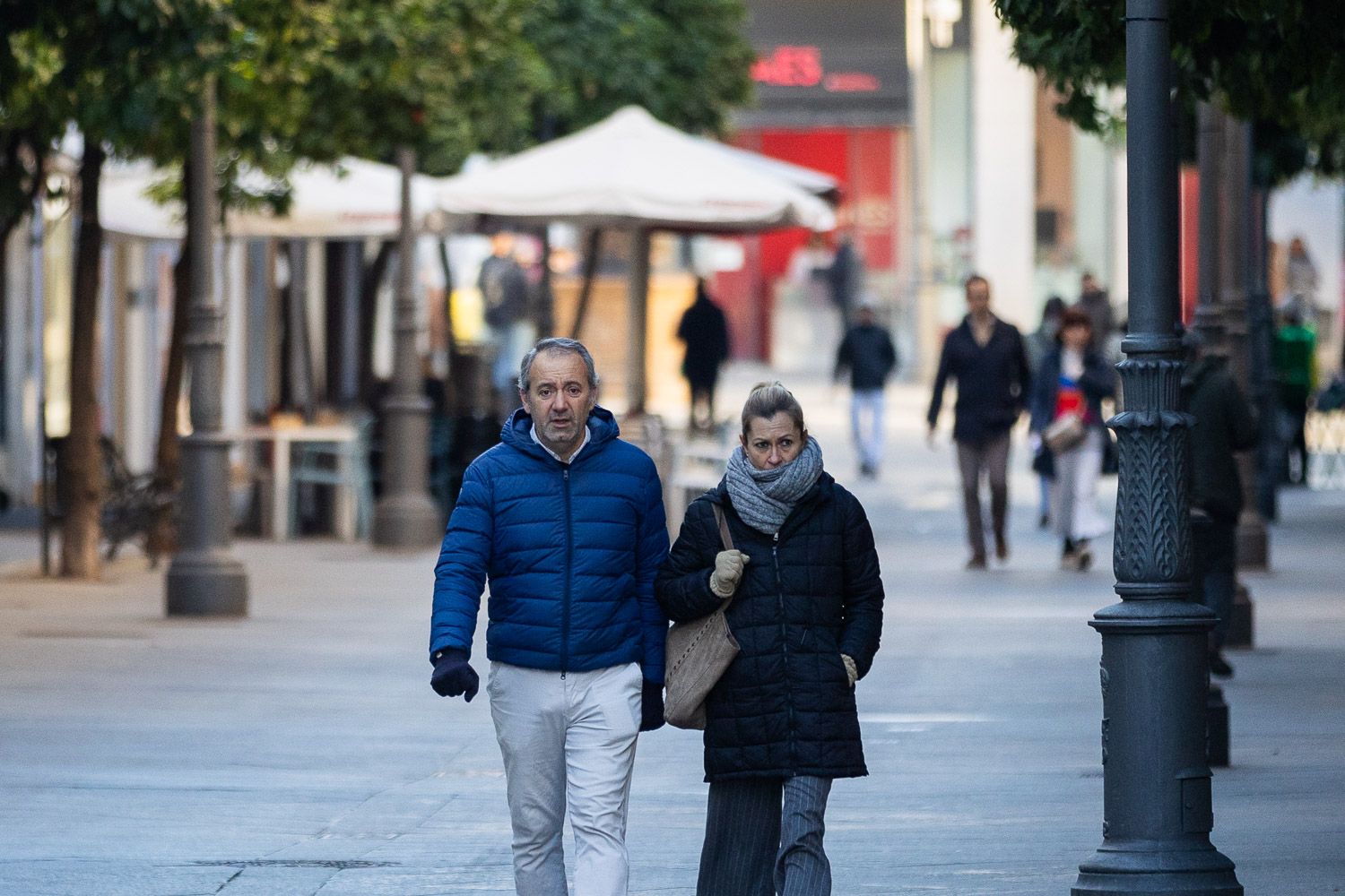 Un día de frío en Jerez.