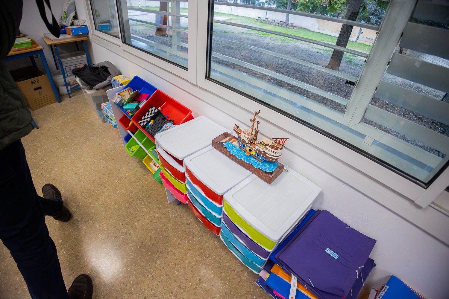 Un aula en un colegio de Andalucía.