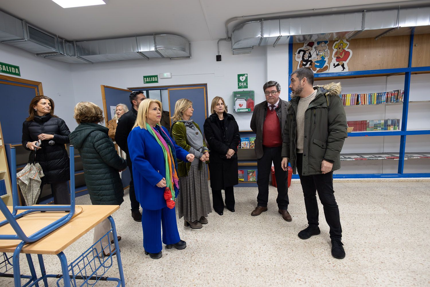 Visita institucional al CEIP Tartessos tras la reforma. Visita institucional al CEIP Tartessos tras la reforma.
