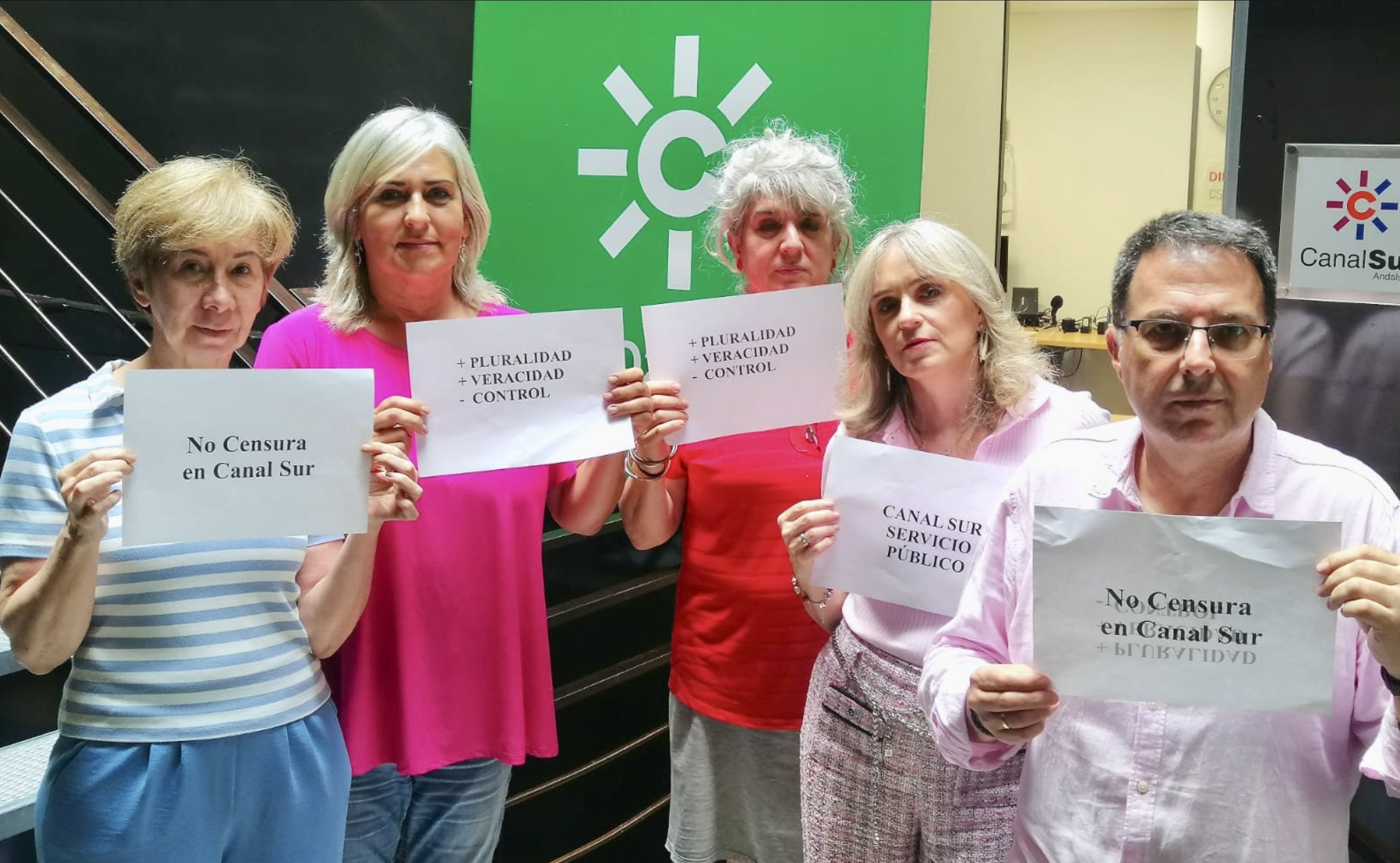 Imagen de archivo de periodistas de la delegación de Canal Sur en Madrid.