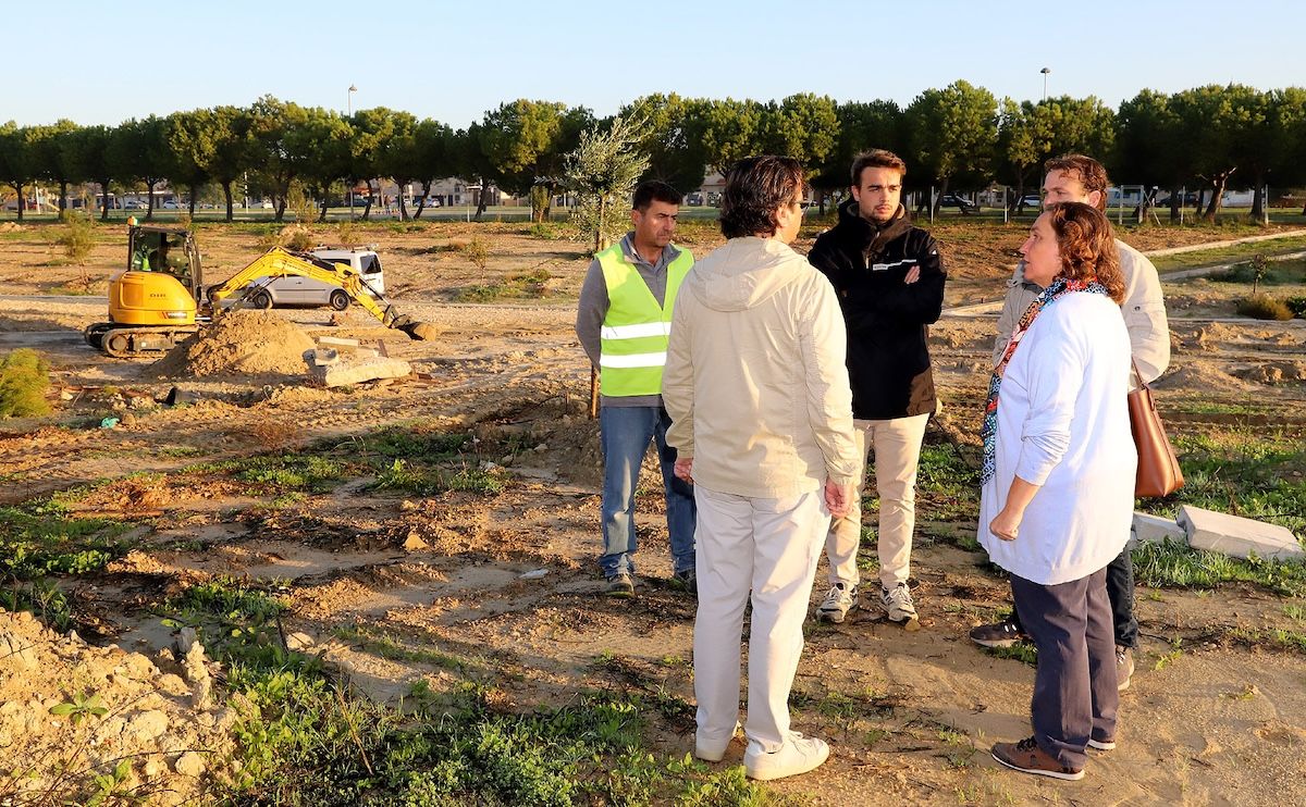El bosque urbano de La Canaleja, a punto de terminar en Jerez.