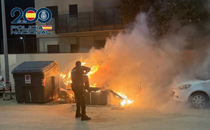 El vecino pirómano de La Granja: quema contenedores en Jerez y causa daño por más de 22.000 euros.