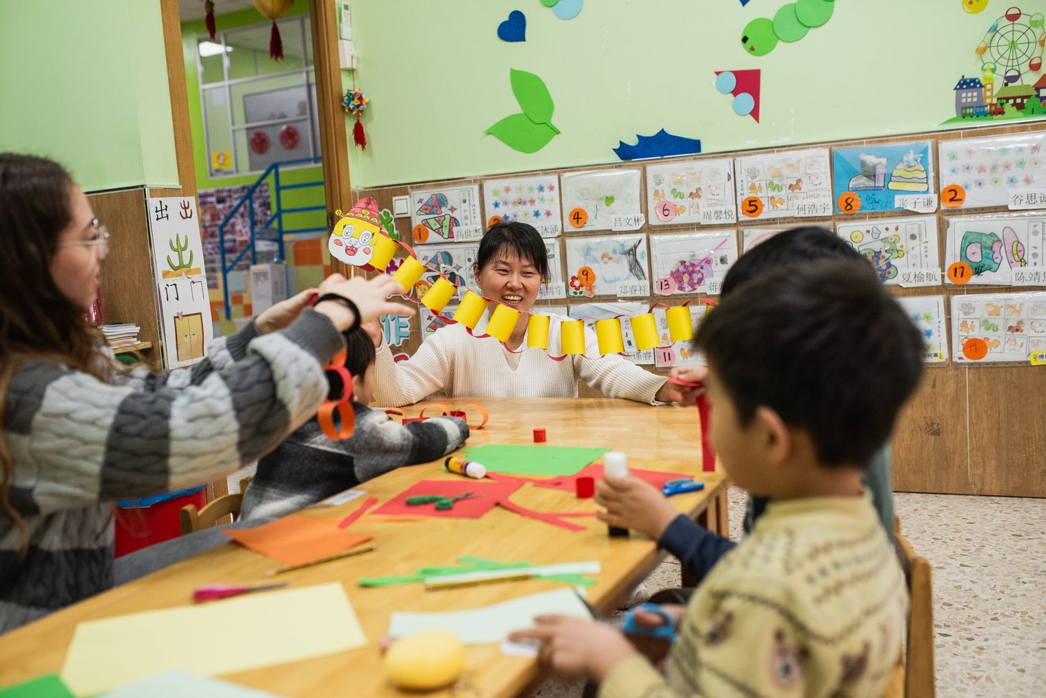 Lin, profesora en el colegio Yoer, en la Carretera Amarilla.