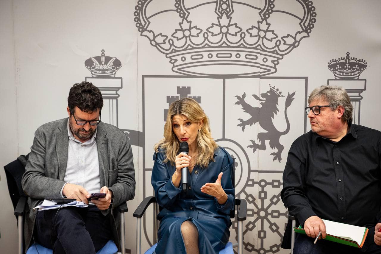 Yolanda Díaz, ministra de Trabajo, que ha pactado la subida del salario mínimo con los sindicatos.