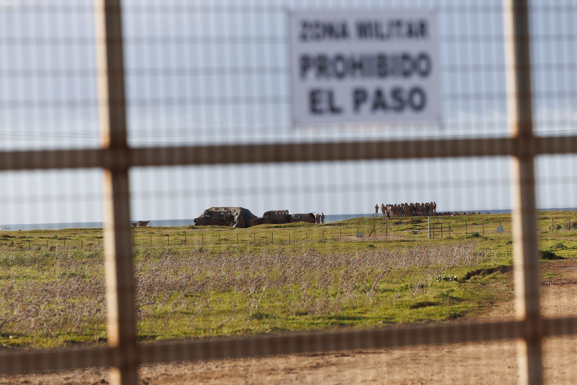 El campo de adiestramiento de El Retín, en término de Barbate.