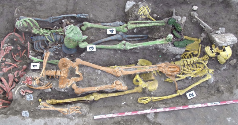 Fosa 1 localizada en el cementerio de Paterna de Rivera en 2015, incluida en uno de los trabajos sobre Memoria Democrática.