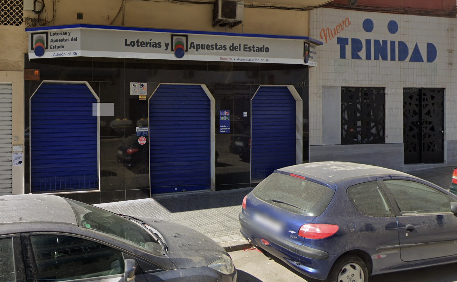 Administración de Loterías de Málaga capital, donde se selló uno de los boletos ganadores en la Primitiva.