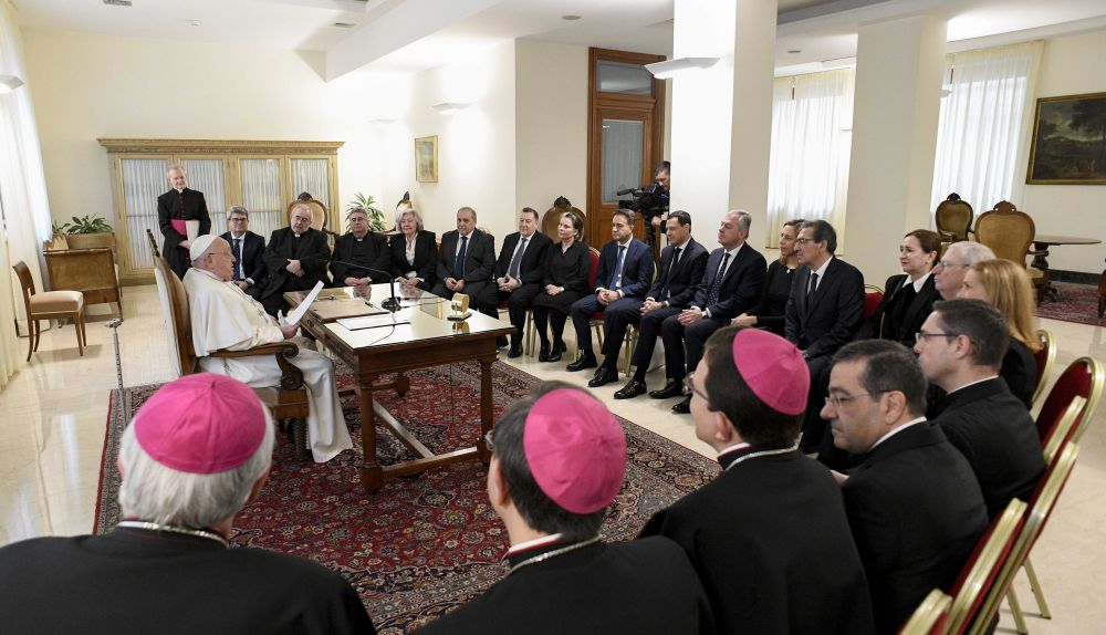 Así ha sido la audiencia mantenida en Roma.