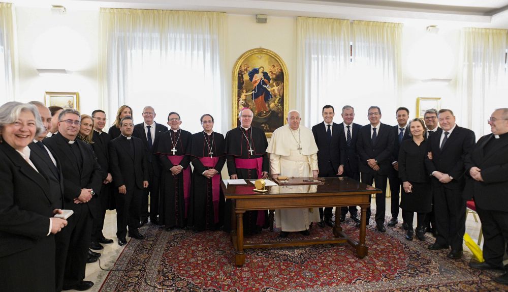 La delegación andaluza que ha viajado al Vaticano.
