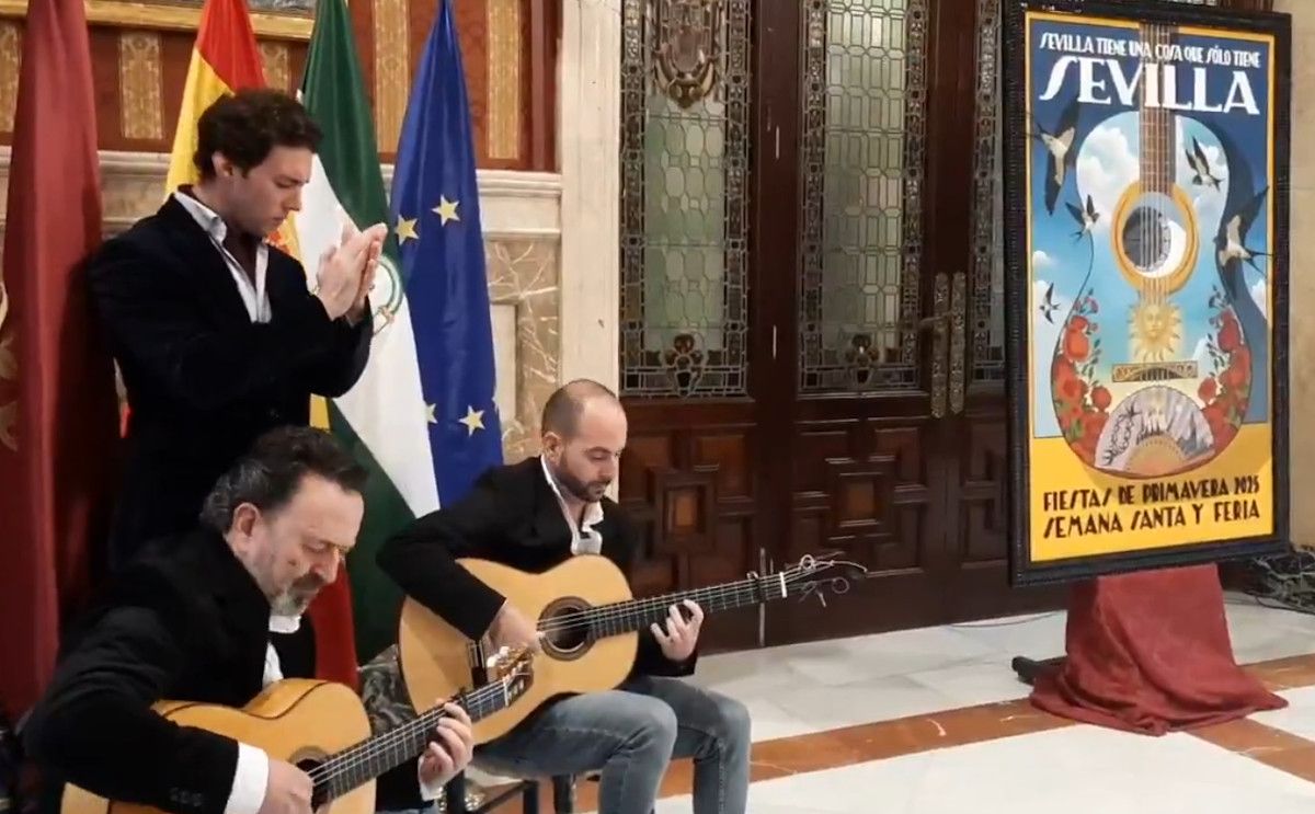 Presentación del cartel de las Fiestas de la Primavera de Sevilla 2025.