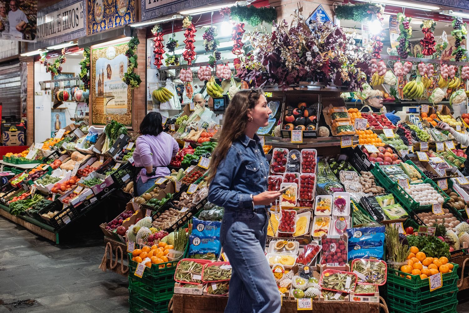 Vista del mercado de Triana, en Sevilla, en una imagen de archivo.