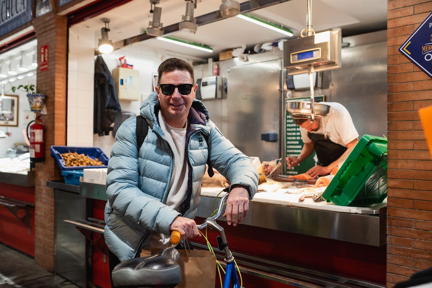Jorge Cadaval, en el Mercado de Triana.