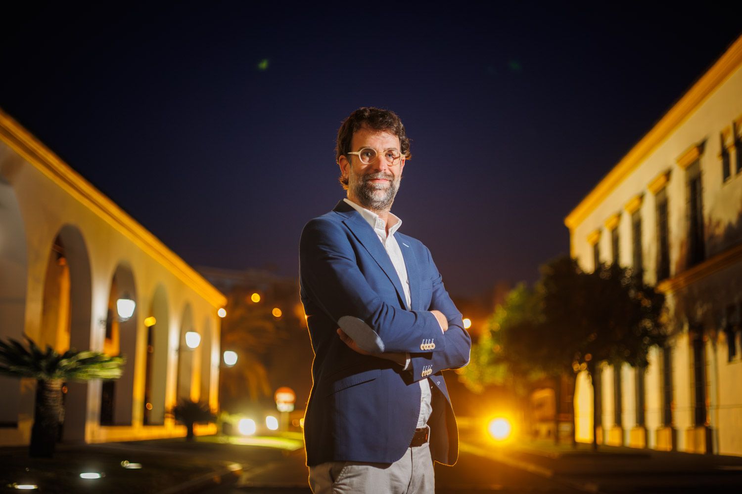 Rafa Guerrero momentos antes de la conferencia en Jerez