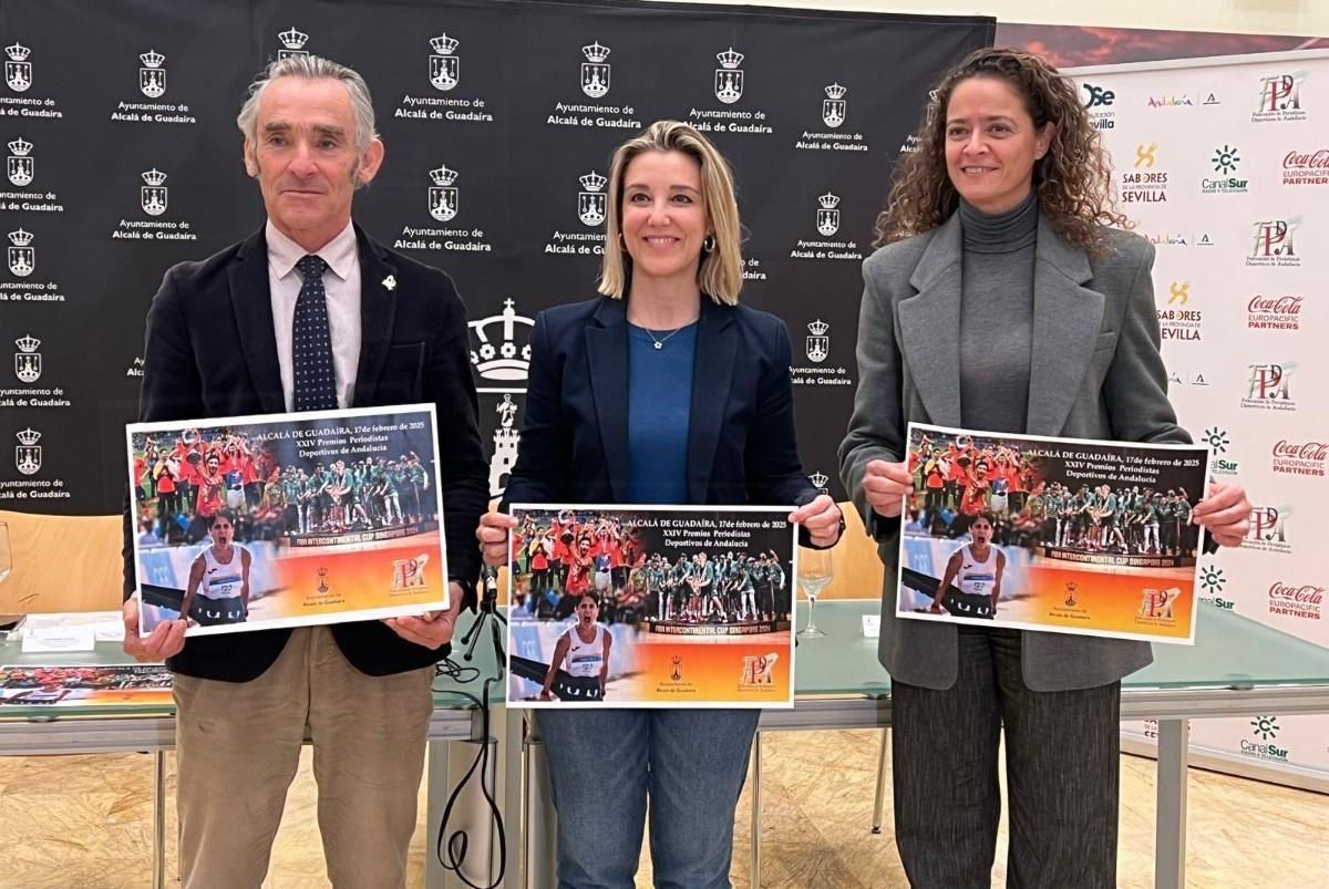 Presentación del acto de la Federación de Periodistas Deportivos en Alcalá.