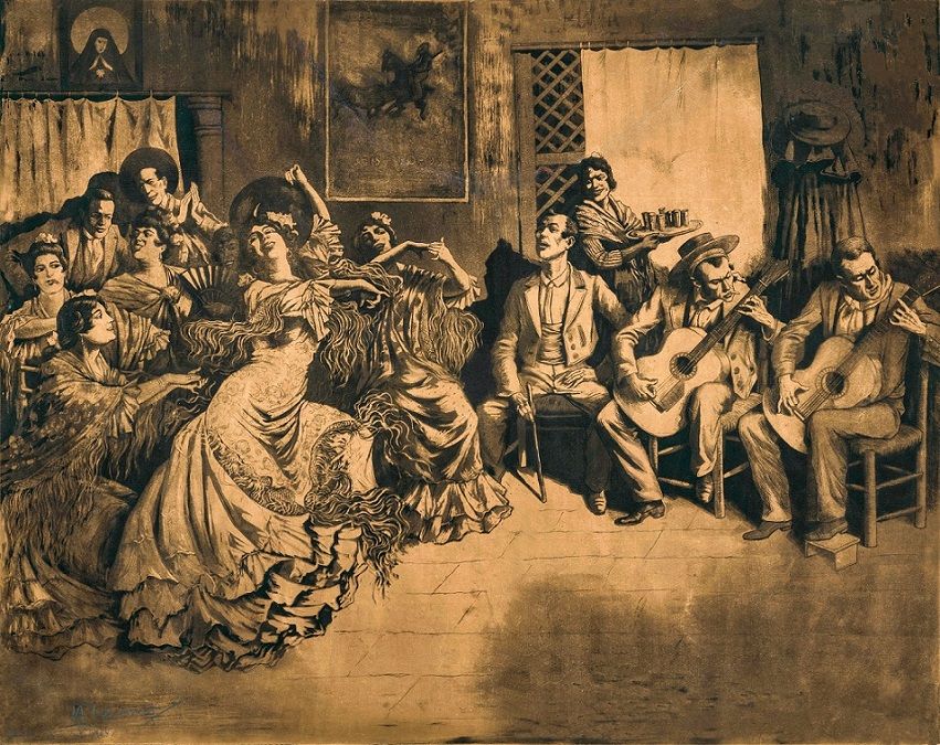 Jerez de lo flamenco, dibujo de Larramet.